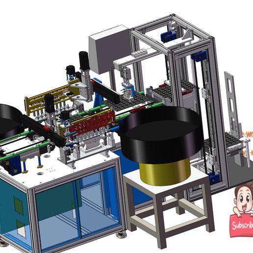 🧞‍♂️ industrial 3D model Automatic assembly sorting machine・ 3D File ...