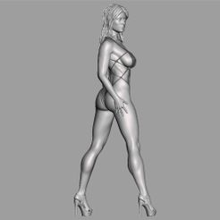 Torque.-Rotation-v.2-dress-v.2-hair-1.jpg Archivo STL Torsión. Rotación. Vestido 2・Plan de impresión en 3D para descargar