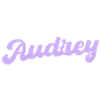 Audrey.stl Marque place version 2023 (two-tone) - Audrey