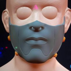 IMG-20230903-WA0009~2.jpg STL file Cyber assassin half mask・3D printable model to download