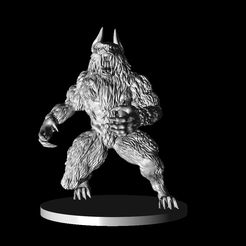 2.jpg Fichier STL DnD werewolf figure miniature - tabletop mini・Plan imprimable en 3D à télécharger