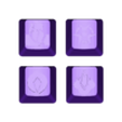 Viper, Round keycap, profile outwards, flat (Mihovec Design).stl Viper Keycaps Valorant (Multiple Designs - Variations) Bundle