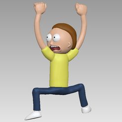 ZBrush-Document.jpg STL file Rick and Morty - Morty hanging・Model to download and 3D print