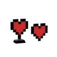 2-PIXEL-HEART.jpeg PIXEL HEART - Decor / Coaster