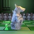 CyborgPawn-side.jpg 2x Chess Set Cyborgs vs. Nature