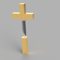 rtgbfhghghj.png STL file One piece - Netflix - Mihawk cross・3D printer model to download