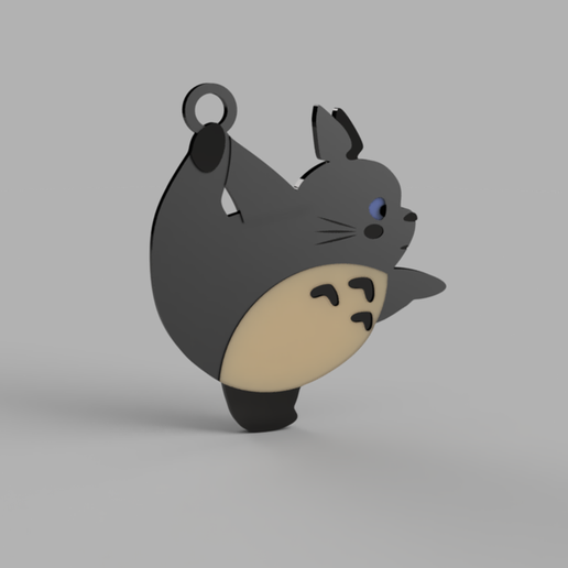 Totoro dancer (keychain) 3D model