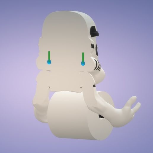 🫡 stormy stormtrooper toilet paper holder phone holder even for