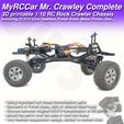 MRCC_MrCrawley_Complete_05.jpg MyRCCar Mr. Crawley Complete. 1/10 Customizable RC Rock Crawler Chassis with Portal Axles and Gearbox