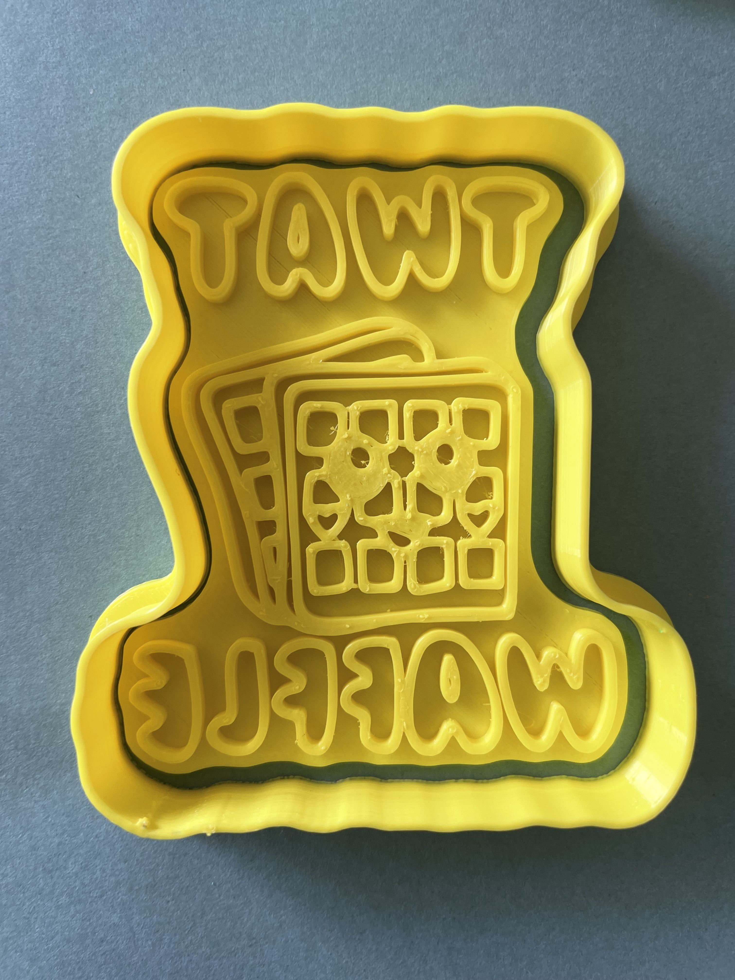 3D file Twat waffle cookie cutter・3D printing design to download・Cults