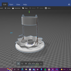 3D Builder -upcycle bird bottle feeder at re = Insert Object Edit Paint View Help ca = becomes rite) 3 A Split EST ero) ake Emboss i Extrude down oy Merge oO Hollow y iat oS ee ©) Deselect all Tiistaes-asretel a) iA) Sticky selection elon a oe i 72 tr © HEH 5423 97.43 107.91 mm a A = a | 7% Pa ‘ 6:56 PM OM yates Ira ap, N O & =| rs: | B3) ww =) G) € ] ( ec eee w/e ne! Free 3MF file Bottle bird feeder・3D printing design to download
