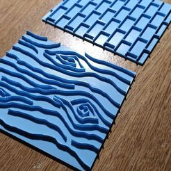 Texturas.jpg Fichier STL Porcelaine froide texture BRICKS・Objet imprimable en 3D à télécharger
