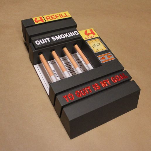 5th element cigarettes 🚬 The fifth element CIGARETTE DISPENSER 4-A-DAY・ STL File for ・Cults