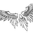 alas-adorno-pared-A1.jpg Wings for 2D wall decoration