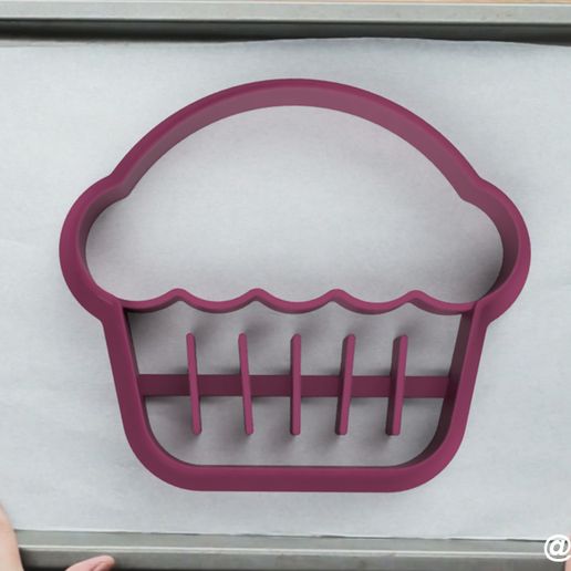 Forms for cookies and gingerbread Cupcake 3D model