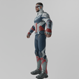 Renders0015.png Captain America Sam Wilson Textured Rigged