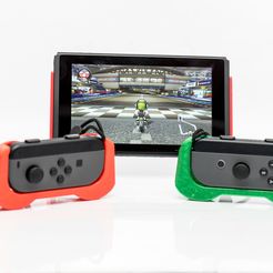 ALE_2121.jpg Бесплатный 3D файл Одиночный захват Joy-Con - с логотипами (Switch, Mario, Luigi)・Объект для скачивания и 3D печати