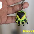 09.jpg Dog Paw Keychain- Print In Place