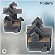 3.jpg Set of two houses from Sword Beach (Ouistreham, Normandy, France) - Modern WW2 WW1 World War Diaroma Wargaming RPG Mini Hobby