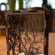 IMG_0730.jpg candle holder laser cut Tree & Animals wood present tea candle