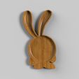 ornek.45.jpg Rabbit Serving Tray, Cnc Cut 3D Model File For CNC Router Engraver, Plate Carving Machine, Relief, serving tray Artcam, Aspire, VCarve, Cutt3D