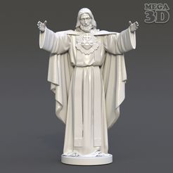 3D print Jesus Sacred Heart Statue • made with Ender3・Cults