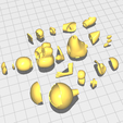 fullview.png YOSHI POPCORN BUCKET - Cut in parts - SUPER MARIO GALAXY