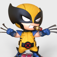 wolverine-stl-3d-printing-6.png WOLVERINE STL 3D Printing Files | High Quality | Cute | 3D Model | Marvel | X-men | Toy | Figure | Playful | Chibi