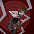 tbrender_010.png Makoto Nijima/ Queen- Persona 5 anime figurine for 3d printng