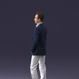 0008.jpg 000368 Standing Man in Blue Jacket Realistic 3D Scan