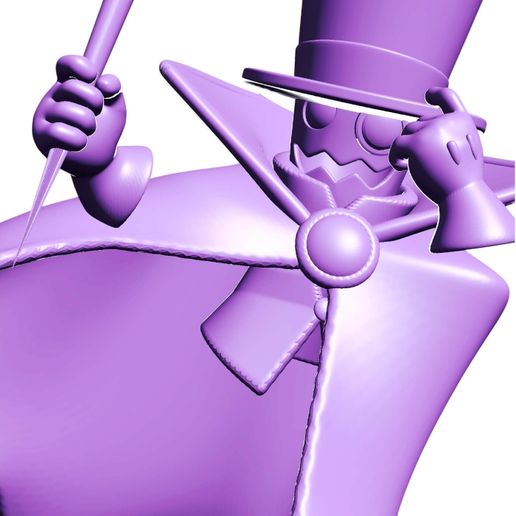 🦹 Count Bleck Floating Illusion Figure – Paper Mario Villain 3D Print ...