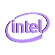 Intel-Logo-Supports.stl Intel Logo