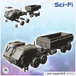 1-PREM-WB-VE-V24.jpg Fichier STL Camion futuriste avec cabine blindée (version remorque) (24) - Future Sci-Fi SF Post apocalyptique Tabletop Scifi Wargaming Planetary exploration RPG Terrain・Design pour impression 3D à télécharger