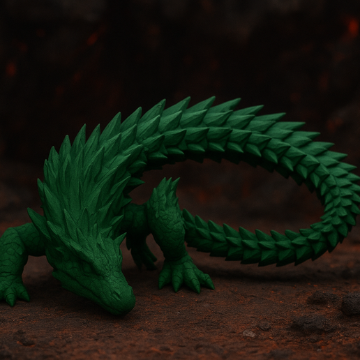 🐉 Articulated Drakeon・ STL File for 3D printing・Cults