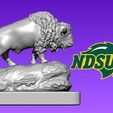 logo-north-dakota-state-bison-football-wood-cnc-3d-print-3d-model-obj-stl.jpg Logo North Dakota State Bison football - Wood CNC - 3D print 3D print model