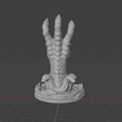 4.png Dragon Arm Gamepad Holder STL | Fantasy Claw Controller Stand