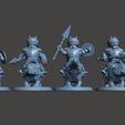 mhalf5.JPG Mounted Halfling Cavalry with Spear and Shield - 28mm
