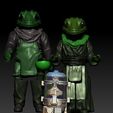 ScreenShot1016.jpg STAR WARS .STL THE MANDALORIAN, LADY FROG OBJ. KENNER STYLE ACTION FIGURE.