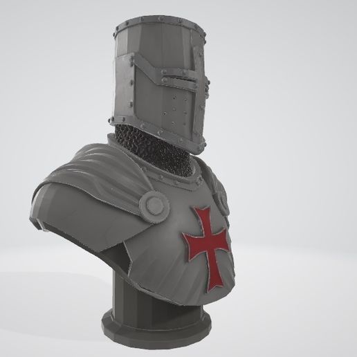 Kit de maquette en résine 1/10 buste de chevalier médiéval européen non
