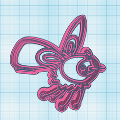 742-Cutiefly.png STL file Pokemon: Cutiefly Cookie Cutter・3D printing model to download, dragconiacreations