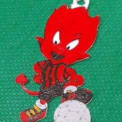 Milan_Devil-3.jpg STL file Milan AC devil keyring・3D printing design to download