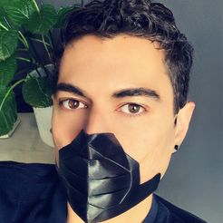02.JPG Descargar archivo STL gratis Máscara facial 1.1・Modelo para la impresora 3D
