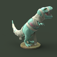 2.png STL file Zombie T-rex/HALLOWEEN・3D printer design to download, Portal_3D_Estudio