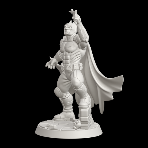 🦸 Batman DC Comics Combat Pose Statue on Base・ 3D File for 3D printing ...