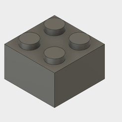 Block.PNG Fusion 360 2x2 Lego Block Generator