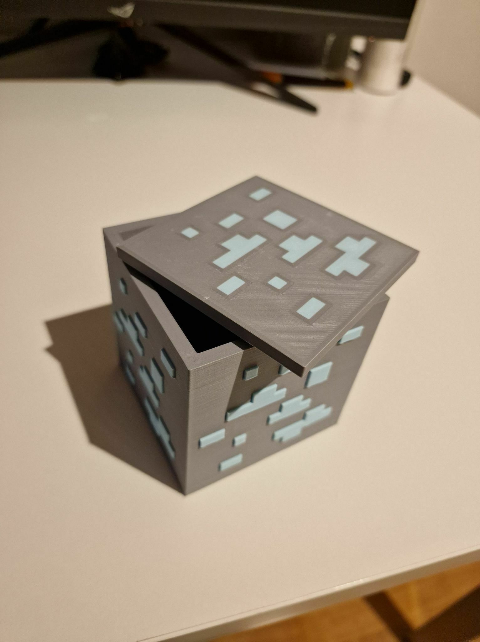 STL file Minecraft Ore storage box・3D printer design to download・Cults