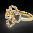 1.jpg Clover Flower Diamond Engagement Ring