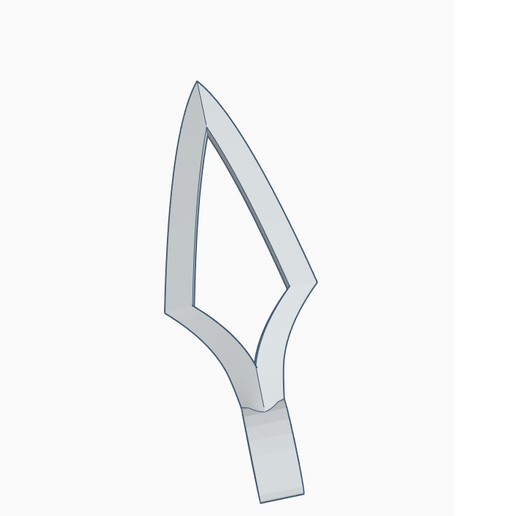 Arrowhead empty.png Archivo STL gratis Collar de cabeza de flecha・Modelo de impresión 3D para descargar, Tom_DWM