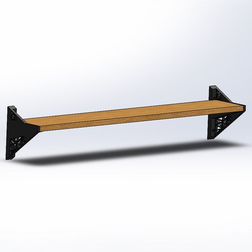 Modern Shelf Bracket 3D model