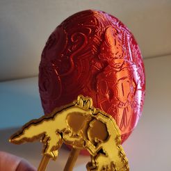 IMG_20230402_114956.jpg STL file Dragon Ball Z egg・Model to download and 3D print
